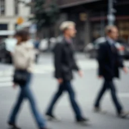 blurry, street photography by saul leiter