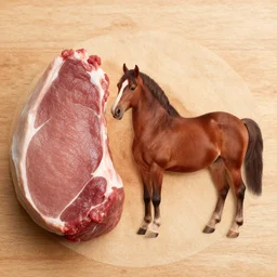 most horses are made of two key ingredients : horse, and meat. this recipe is carefully balanced by cells to keep the horse from being too much horse or too much meat.