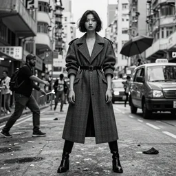 fashion editorial in hong kong riot.