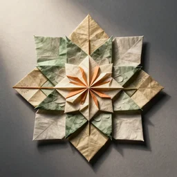 floral origami composition