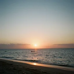 sunset in copabana beach, 8 0 s, analog photography, detailed, cinematic lighting, smooth