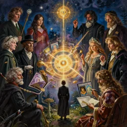 a hyper realistic surreal painting of sorcery that opens up a dimension to another twilight zone!!! dimension, magic the gathering, dishonored 2, painted by highly detailed by peter mohrbacher, wayne barlowe, boris vallejo, paolo eleuteri serpieri, greg rutkowski, vasnetsov, mucha, masterpiece, 4 k, 8 k, beautiful lighting, epic