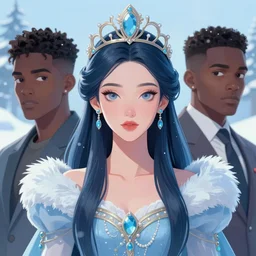 winter princess, digital art by artgerm and karol bak, portrait by android jones and atey ghailan