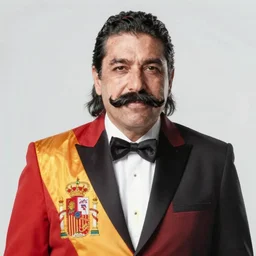 spanish president pedro sanchez without a moustache wearing hugo chavez clothes