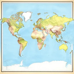 the map of the world