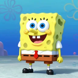 spongebob as a pokemon, highly stylized, 4k