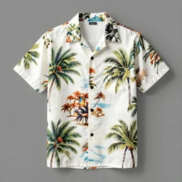 hawaiian shirt design, product photography
