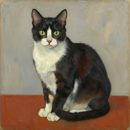 oil painting of a cat by henri matisse