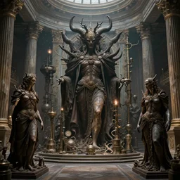 industrial creation of the evil souls, detailed, intricate, advanced, fantastic reality, neoclassic, 8 k resolution