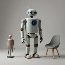 (((((2050s Naoto Fukasawa + Ingo Maurer + Dieter Rams + Charles Eames robot . muted colors.))))) by Jean-Baptiste Monge !!!!!!!!!!!!!!!!!!!!!!!!!!!