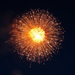 fireballs in the sky