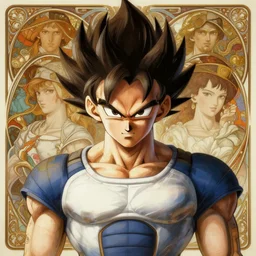 symmetry!! portrait of vegeta, intricate, elegant, highly detailed, my rendition, digital painting, artstation, concept art, smooth, sharp focus, illustration, art by artgerm and greg rutkowski and alphonse mucha and uang guangjian and gil elvgren and sachin teng