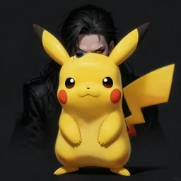 a portrait of a pikachu as a human, grim - lighting, high - contrast, intricate, elegant, highly detailed, digital painting, artstation, concept art, smooth, sharp focus, illustration