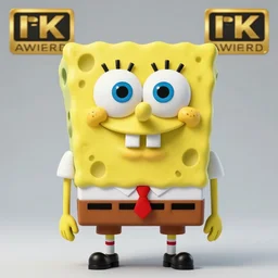 serious professional studio portrait of real - life spongebob, intense, award winning, 4 k