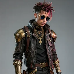 juice wrld in steampunk style digital art 4 k detailed super realistic