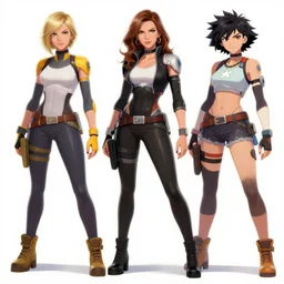 fran drescher as screamstress, character design concept for overwatch and my hero academia.