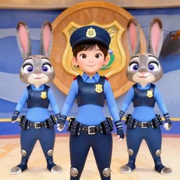 a real 2 3 yo policewoman, whose photo was used as reference in designing judy hopps