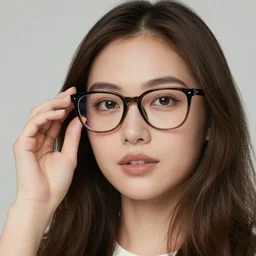 blasian woman wearing glasses