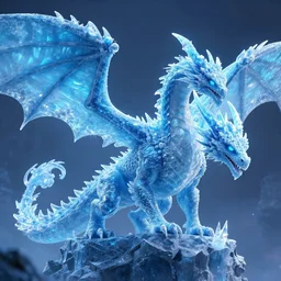 An ice dragon, dungeons and dragons, blizzard entertainment, industrial light and magic, pixar