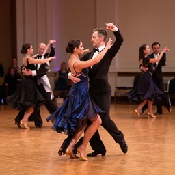 angles dancing in a dance ball