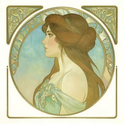 side profile centered portrait, maya ali sorcerer, by artgerm, cushart krenz, greg rutkowski, mucha. art nouveau. gloomhaven, swirly vibrant ripples, gaudy colors, sharp edges. ultra clear detailed. 8 k. elegant, intricate, octane render