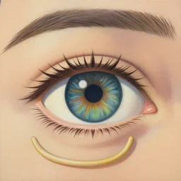 higly detailed painting of human eye, in the style of lisa frank, fibonacci, surreal, photorealistic, studio ghibli, art nouveau