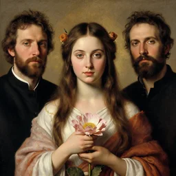portrait of a flower priestess, by gerald brom, donato giancola and bertold volze