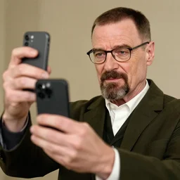 morbius taking a selfie with walter white