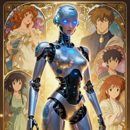 sexy filter. highly detailed portrait of cybertronic led samsung sam fembot in detroit : become human, stephen bliss, 8 k, unreal engine, fantasy art by greg rutkowski, alphonse mucha, katsura masakazu, makoto shinkai, james gurney, satoshi kon, kyoto animation, global illumination, radiant light, detailed and intricate environment