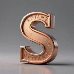 An uppercase letter 'S' carved into a roman inscription, octane render, 3d, smooth, sharp focus, Highly Detailed, Cinematic Lighting, Unreal Engine, 8k, HD