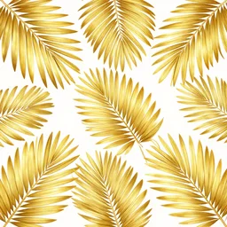 gold emerald palm leaves vector background, 8 k ultra resolution