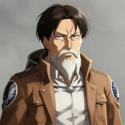 Beast Titan from attack on Titan as a wise father figure, professional headshot, LinkedIn