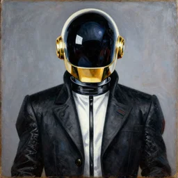 daft punk a fine art painting by rembrandt, cgsociety, funk art, fine art, renaissance painting, artwork