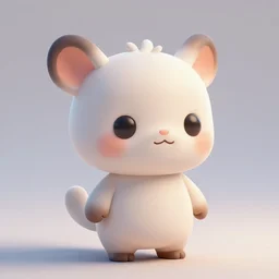 portrait cute cute cute cute little creature, octane render, zbrush, 8 k, high - level details, blender, soft light