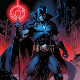 tech necromancer by gene colan, blue and red hour