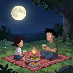moonlit picnic by mr. brainwash - s 5 0