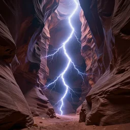a wall of lightning inside a canyon, trending on artstation, cgsociety, 8 k, cinematic, unreal engine, octane render, illustration digital painting, sharp focus, art by wlop and greg rutkowski, rule of thirds, golden ratio, ambient lighting