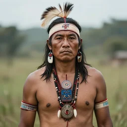 portrait picture of a tribal warrior