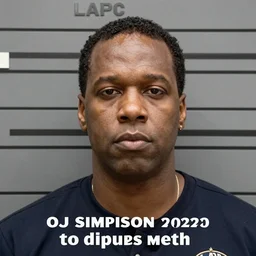 oj simpson. 2 0 2 2 lapd mugshot. charges : possession and intent to distribute meth