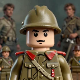 face portrait of a tin toy person named percy toplis wearing a british first world war army uniform, nicoletta ceccoli, mark ryden, lostfish, hyung tae, frank frazetta, depth of field, detailed and intricate environment, 8 k resolution, hyperrealistic, octane render