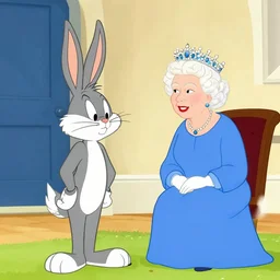 bugs bunny meeting the queen of England