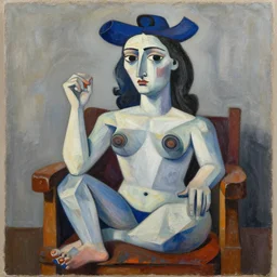 a realistic painting of stability diffusion ai, in the style of picasso