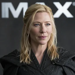 medium shot of cate blanchett in game of thrones season 3, promotional image, detailed face, movie still frame, imax 5 0 mm film