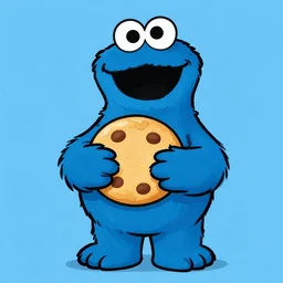 cookie monster, 1 9 3 0 s cartoon style