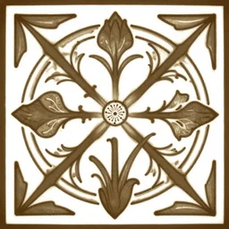 art nouveau ornament symbolique pimpernel