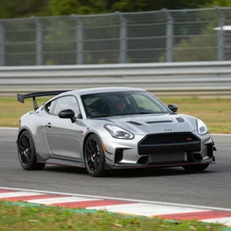 a 2 0 1 7 spark abt sportsline fe 0 2 driving on a race track
