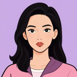 portrait of a woman in the style of mister cartoon