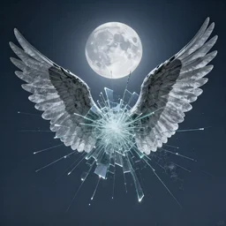 a concrete rapture of moonlight, whispers, shattered glass, and wings