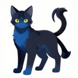 a blue - and - black male catbat fursona ( from the furry fandom ) with blue - green heterochroma and huge bat ears, photo portrait