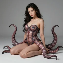 beautiful woman, feminine, tentacles